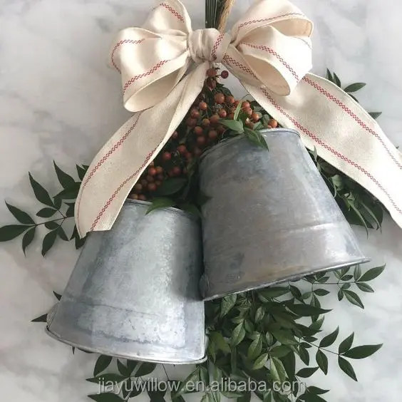 JY Iron Handmade Christmas bell Ornaments Tree Luxury Hanging Decors Personalized Decor Ornament Wooden Decoration