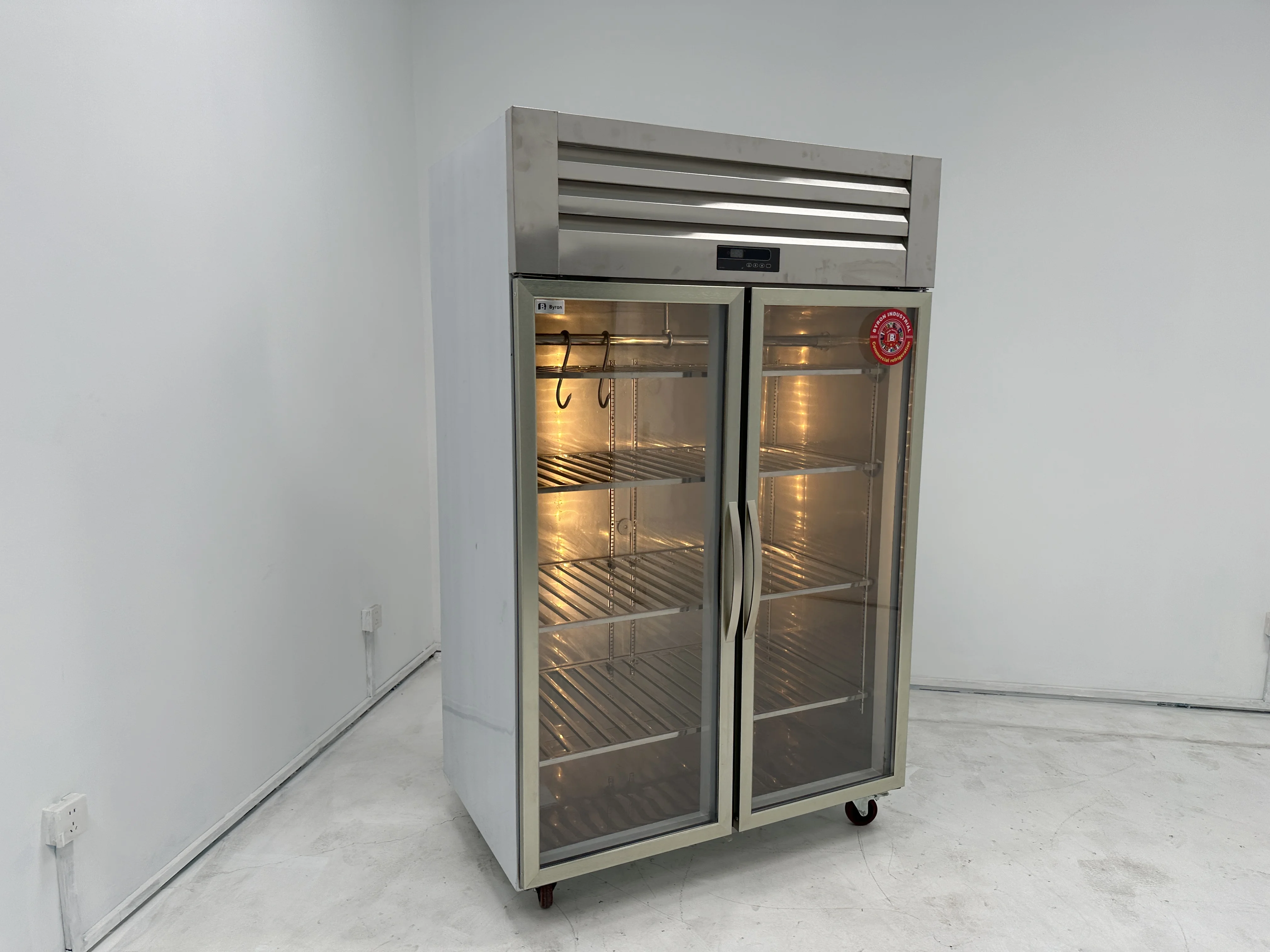 Hanging meat cabinet Commercial refrigerated display cabinet freezer Commercial Steak Dry Aging Refrierator