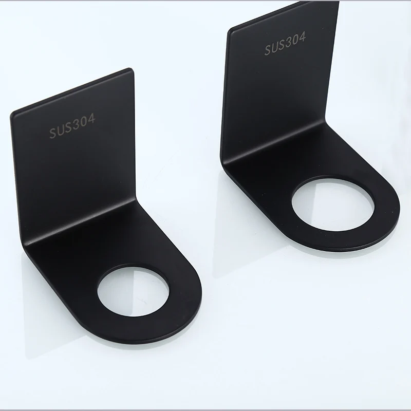 Wall Mounted Self Adhesive Liquid Soap Holder Stainless Steel Soap Bottle Holder Shower Gel Dispenser Holder