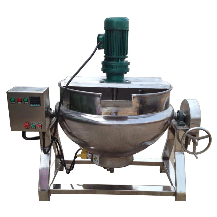 JTRZG-400 stainless steel steam heating food processing machinery jacketed kettle