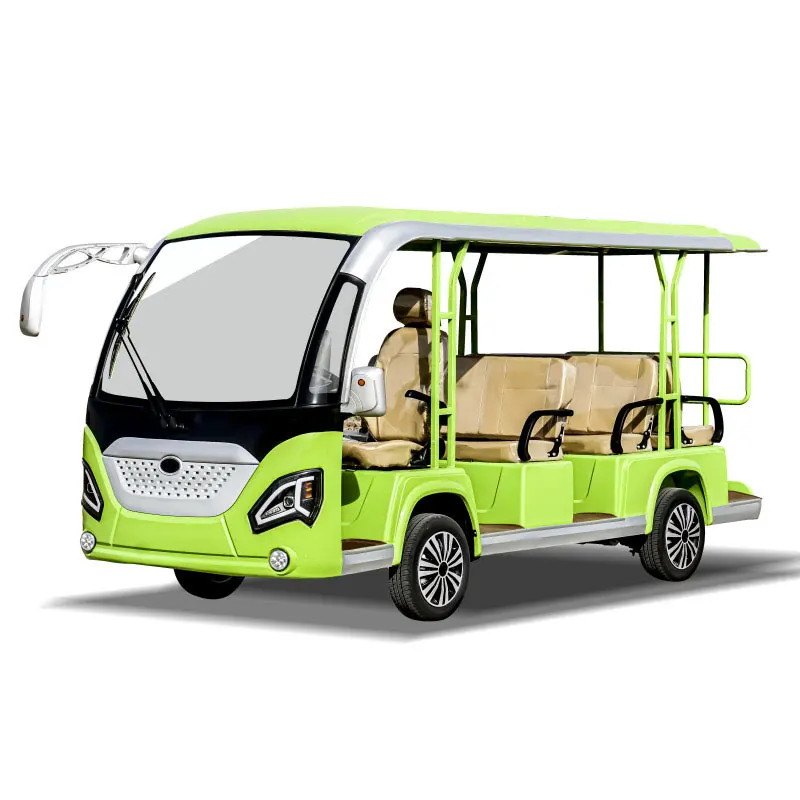 High Quality 80-100KM Street Legal Electric Tour Shuttle 75V Sightseeing Bus On Sale