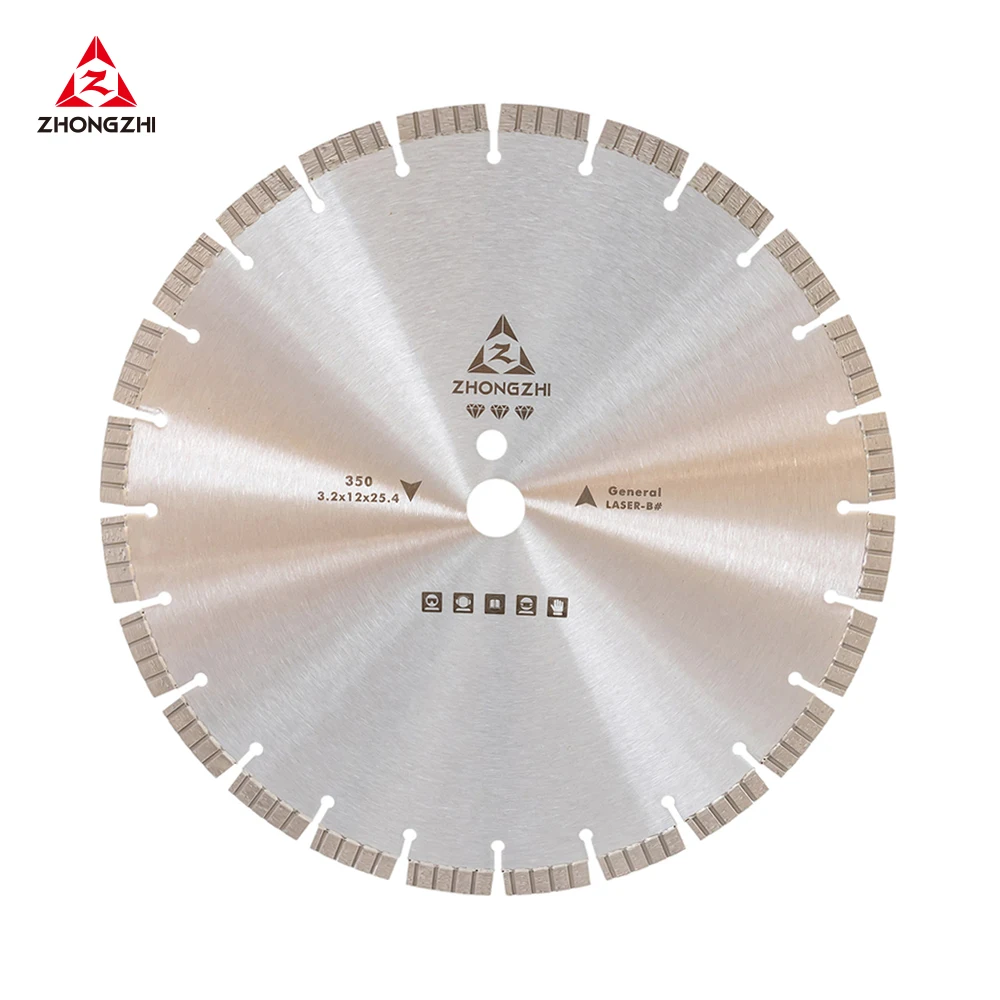 350mm Laser Turbo Segmented Saw Blades Diamond Tools for Universal Use