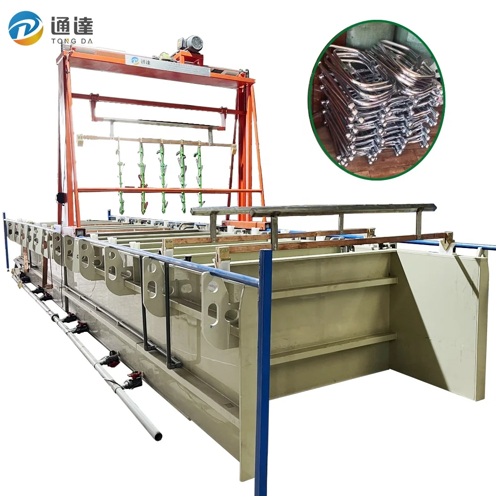 Tongda11 Factory AUTOMATIC Rack Electroplating Machine for metal Mini Plating Line