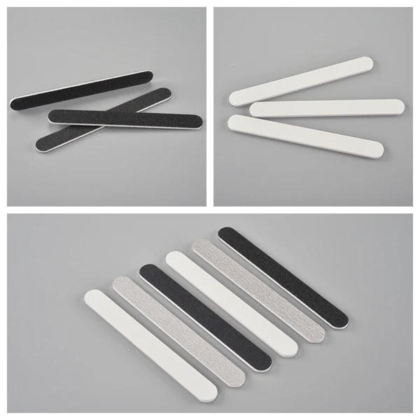 Wholesale manicure OEM high quality Plastic nail file grit 80/80 80/100 100/100  Durable  nail files