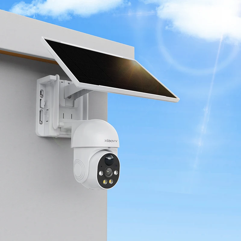 CP SE Hot selling phone connect 7W solar panel 18650 replaceable battery Low power consumption wifi solar outdoor camera