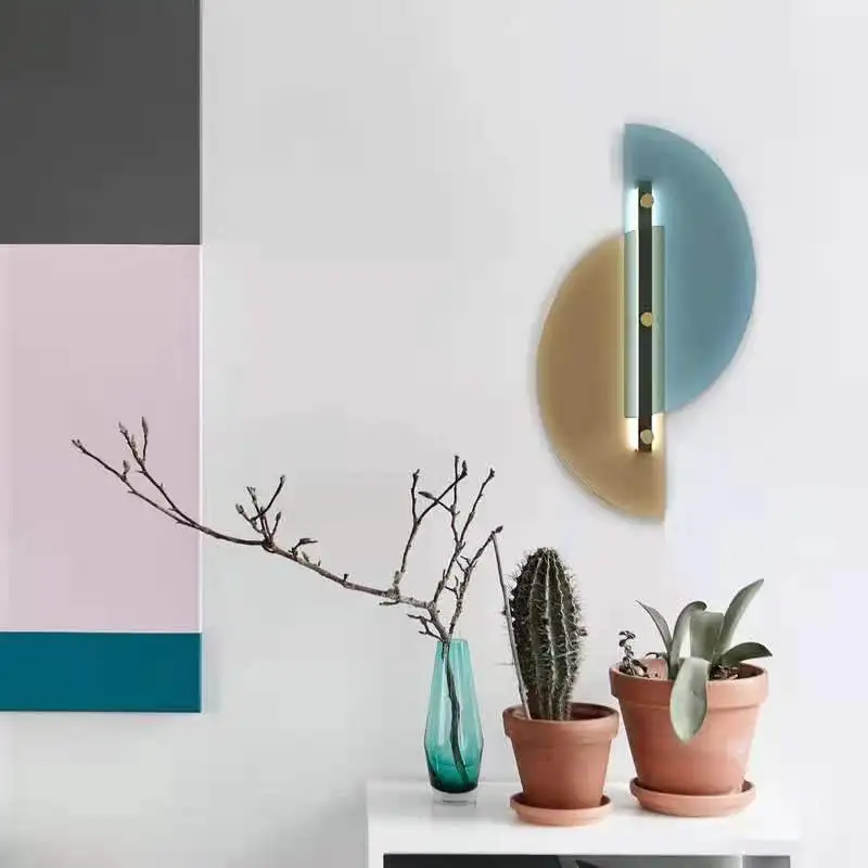 2021 Hot modern indoor glass  wall lamp sconce