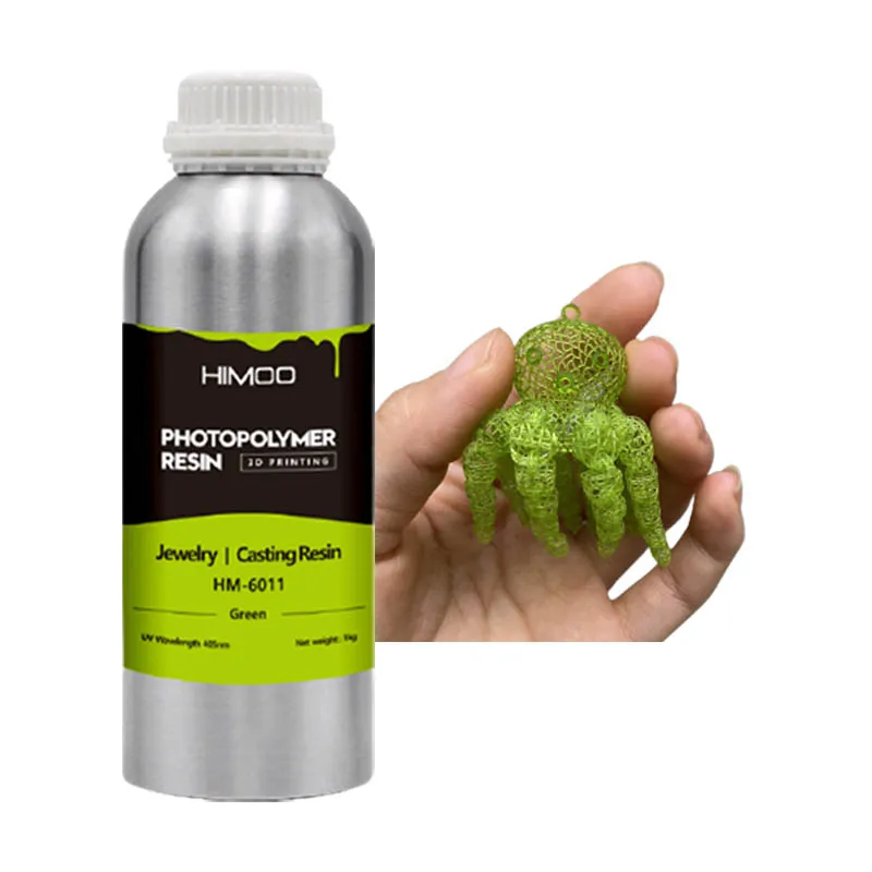HIMOO easy casting high precison jewelry castable liquid resin 405nm 3d printer printing SLA DLP LCD curing anycubic