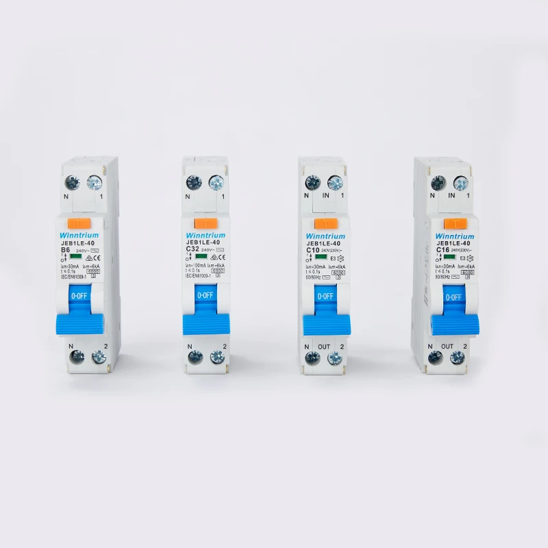 10 мА 40 мА портативный elcb Тип b 30 мА 6a 16a 20a 25a rcbo выключатель RCD с защитой от перегрузки устройство остаточного тока 1p + n oem