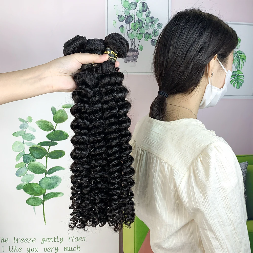 JP Hair 100% Human Hair Deep Wave Virgin Remy Hair,wholesale cuticle aligned hair,double drawn virgin hair