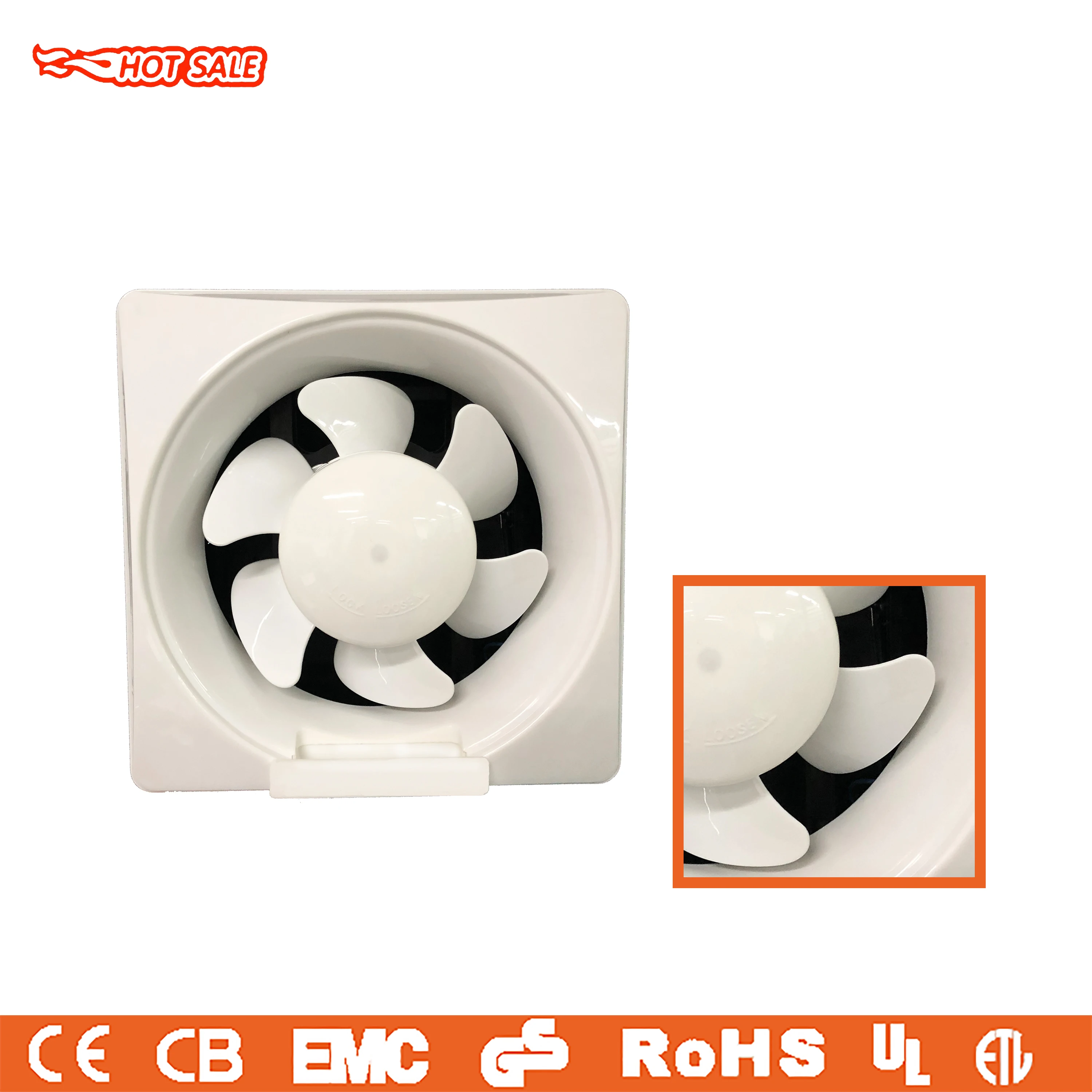 Best price 6 inch ventilation exhaust fan 60x60 kitchen industrial exhaustor fan motor with air freshing
