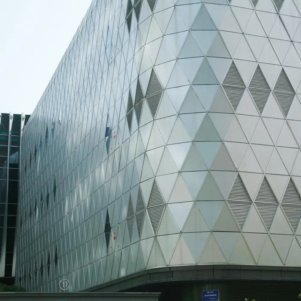 wall cladding outside curtain wall decorative metal cnc laser cutting sheet metal aluminum facades