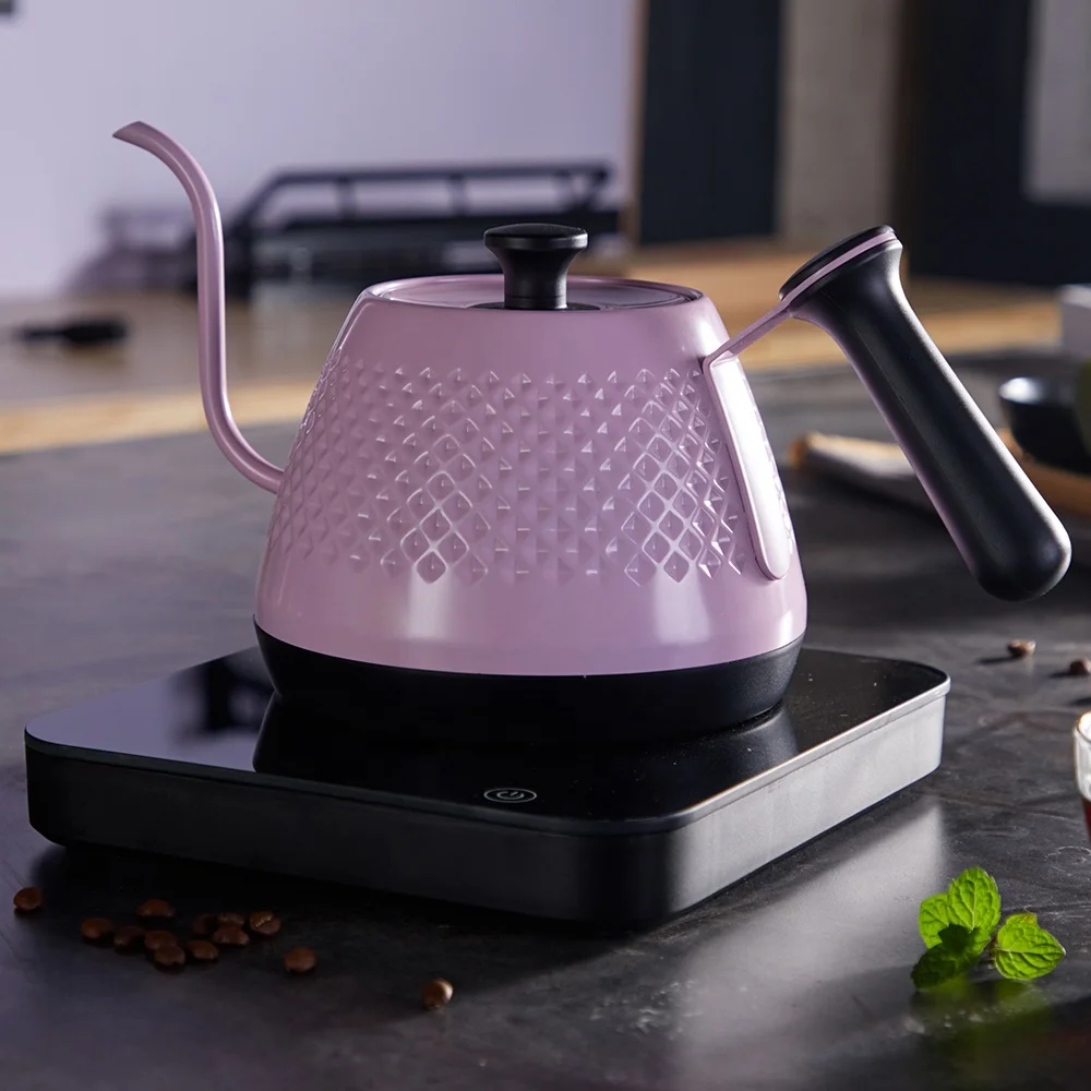 
2020 New pour over coffee Electric Variable Temperatures kettle and dripper Elegant coffee tea gift set 