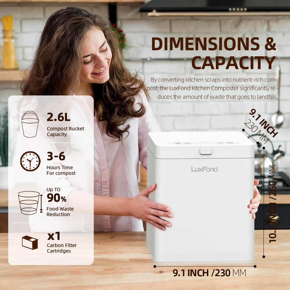 Automatic Composter System  Machine Rotary Electric Compost Maker Broyeur Compost Original Factory
