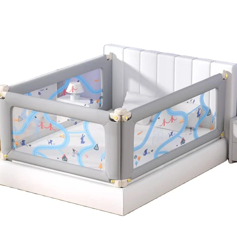 Hot Sale Design Easy Disassemmble Adjustable Washable Long Rail Toddler Baby Bed Rails Guard Barrier