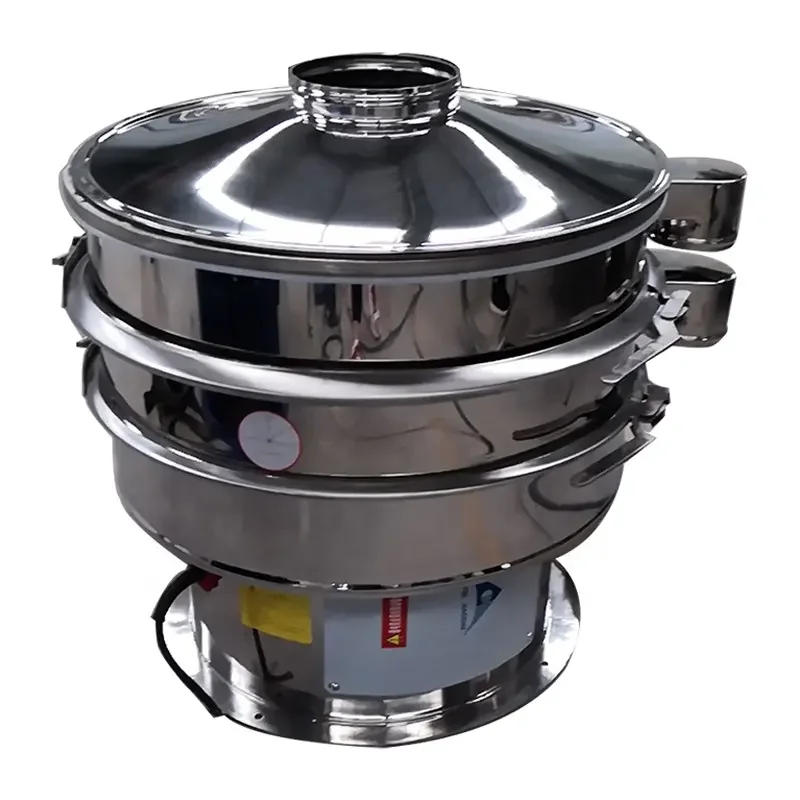 All stainless steel D600mm 60 Micro Mesh Not Blocking Screen mechanical  Vibrating vibratory Sieve Flour Sifting In Flour Mill