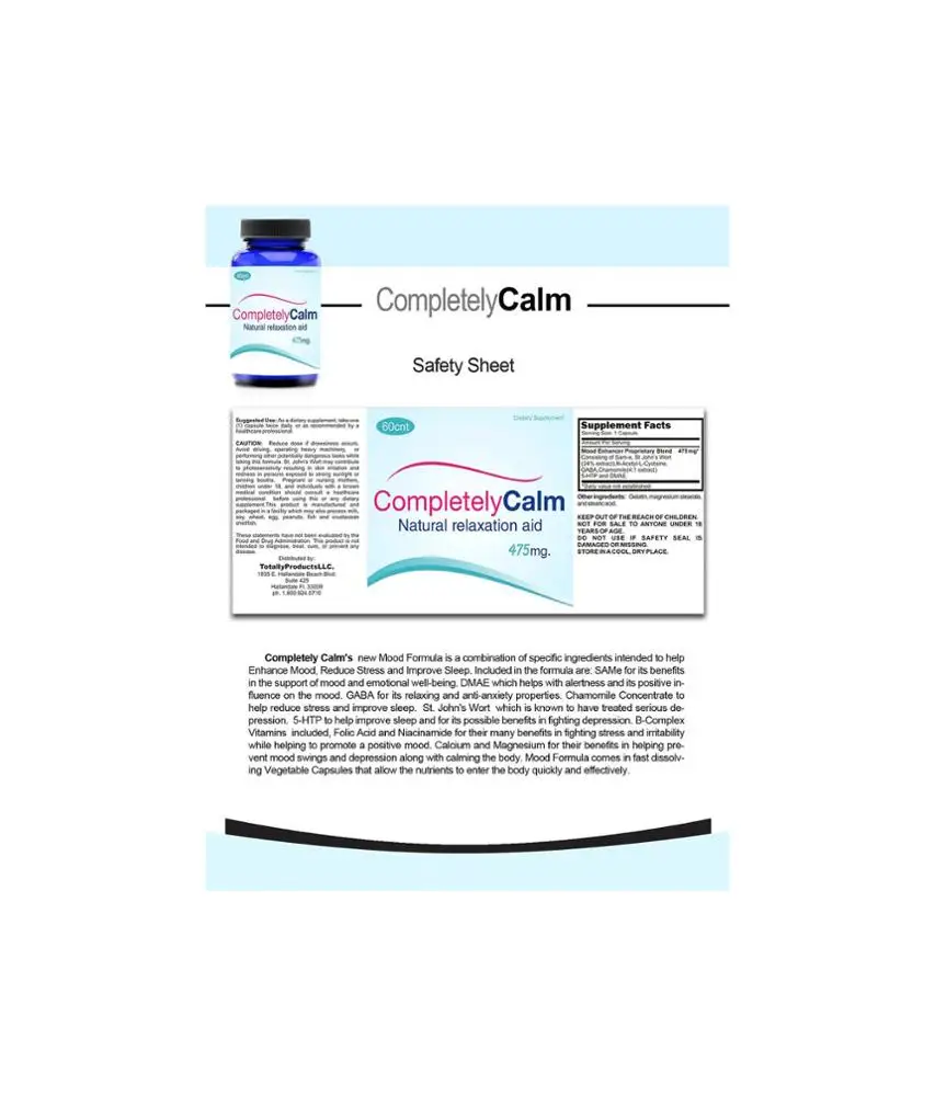 
Completely Calm Natural Relaxation Sexual Aid Supplements 