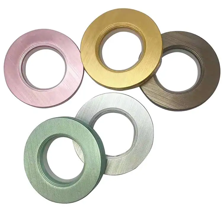 hot sale plastic curtain eyelet colorful ABS PP curtain ring curtain rod eyelet ring