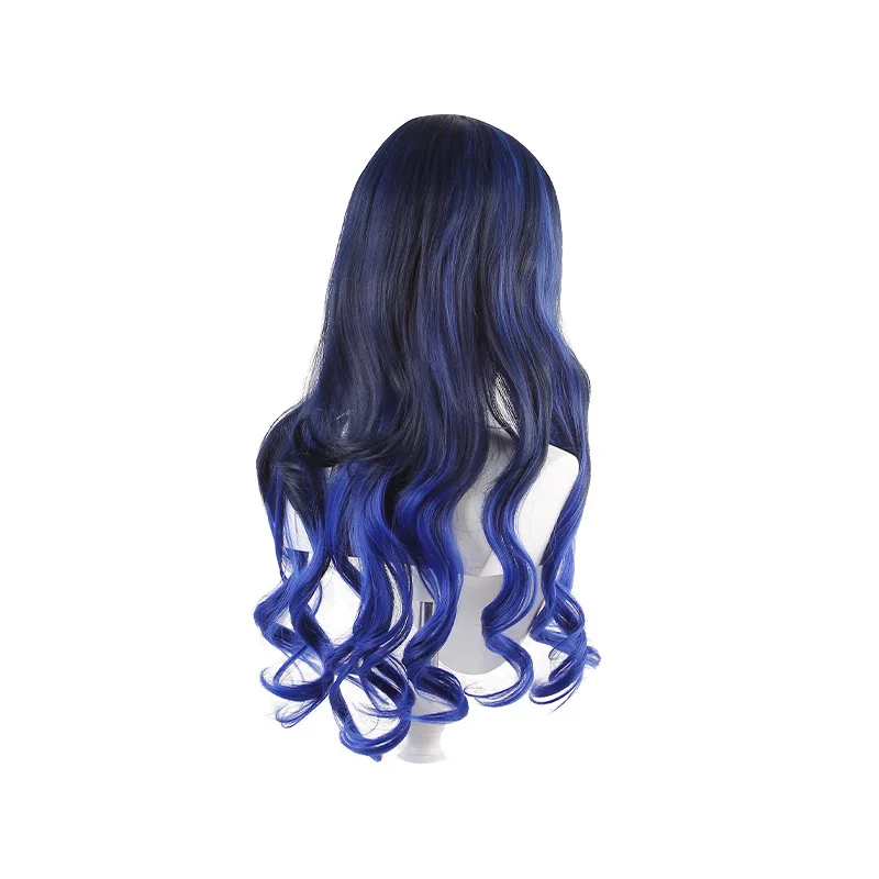 70 cm black mixed blue body wave Shiraishi An cosplay wig from Project Sekai Colorful Stage! for women