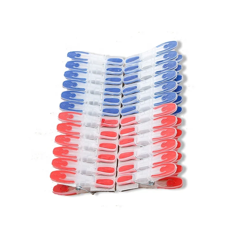 A2917Two-tone plastic peg daily durable downwind plastic two-tone clothespin little clip
