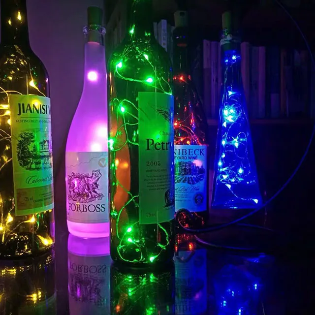 Manufacturer Supplier rgb led cork lights multi-color light wine bottle For Custom