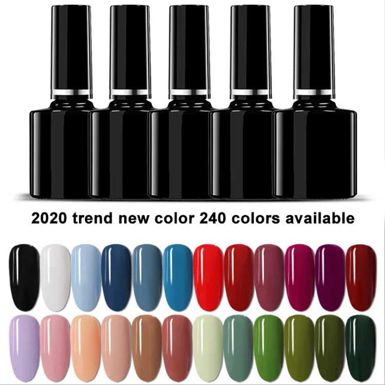 
Chinese supplier new fashion UV gel individual packaging bottle colorful nail polish for nail shop 