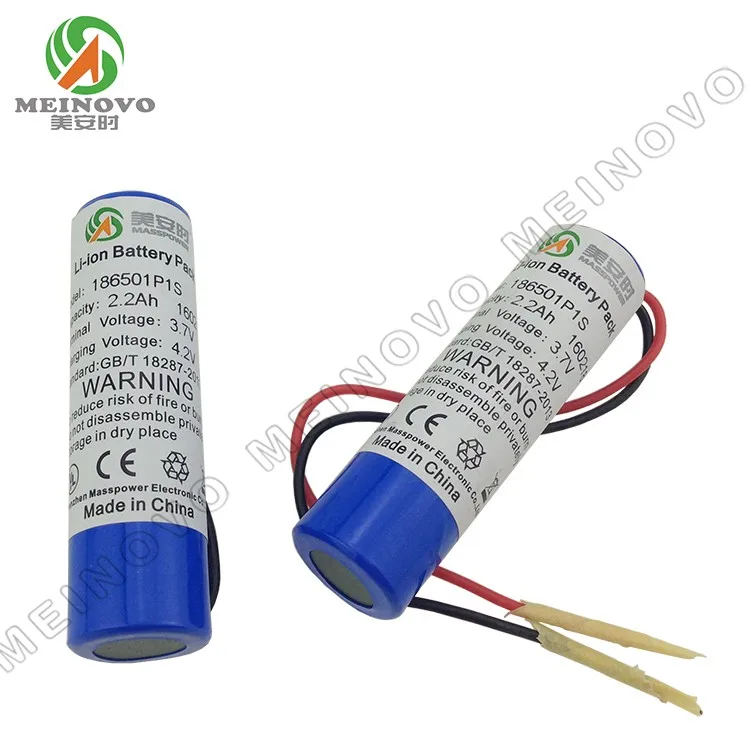 18650 Li-ion Battery 3.7V 2600mah with NTC and 51021-0300 Connector Battery Prices Cell Battery Face Care Wearable Devices 52g