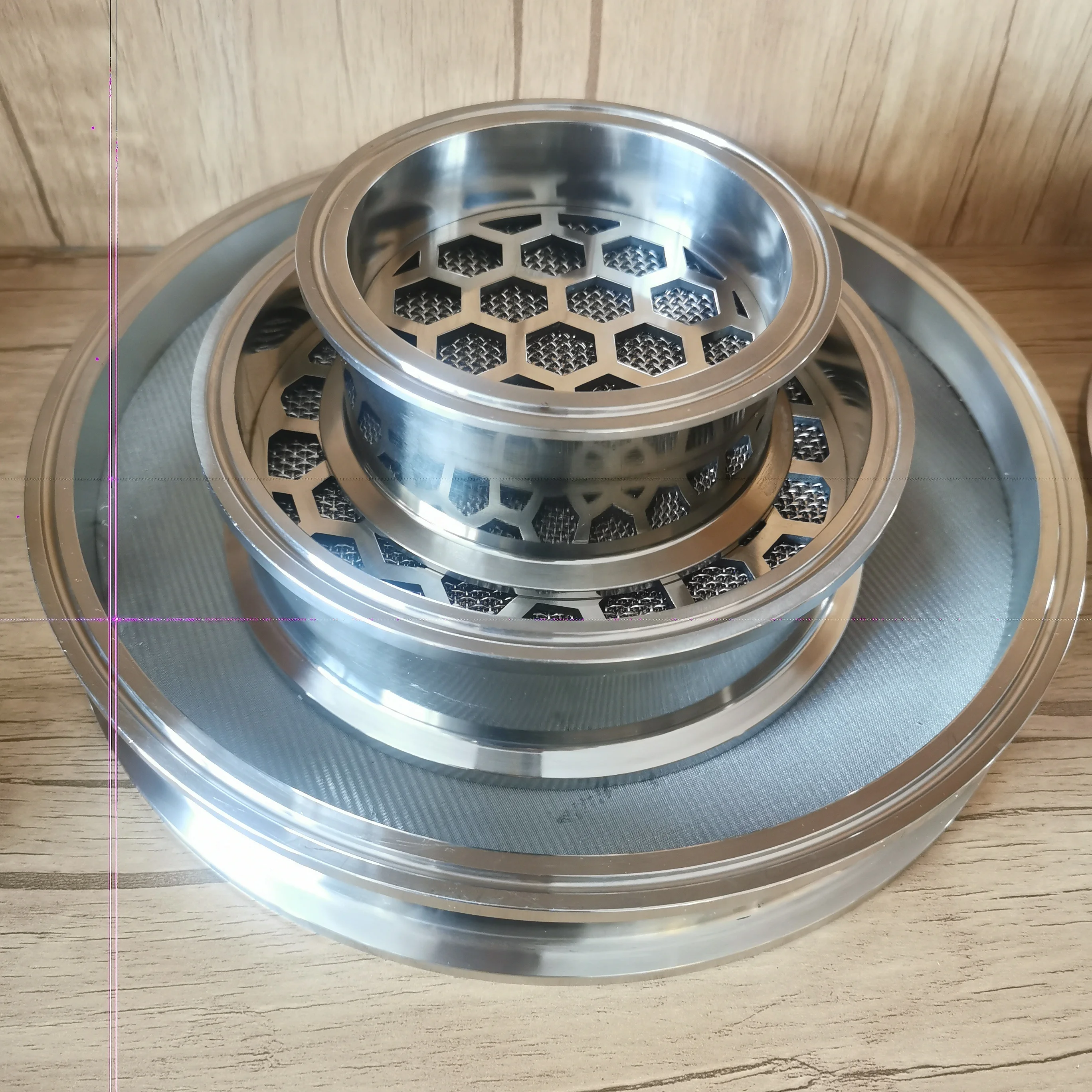 Stainless Steel 6inch 5 Micron  tri clamp CRC Colour Sintered Filter