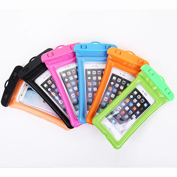 PVC universal transparent waterproof mobile phone bag fashion durable dry bag with lanyard good waterproof bag for phone