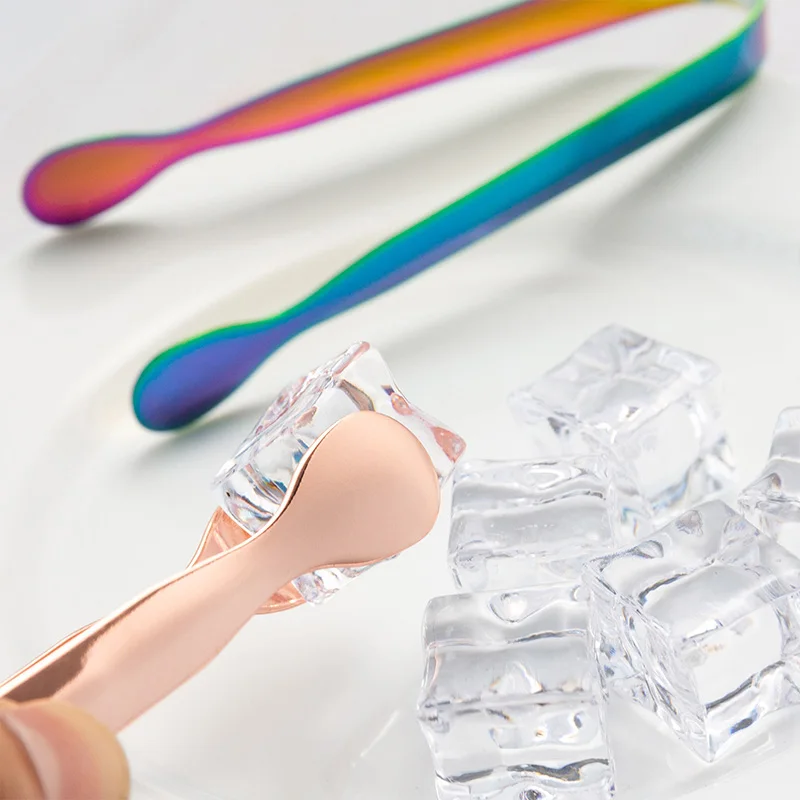 Hot Selling Mini Serving Small Tongs Stainless Steel 304  Sugar Cube Ice Tongs for Tea Party Coffee Bar Kitchen