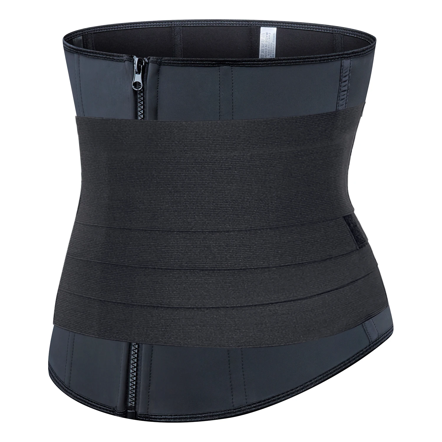 Custom LOGO/oem/odm Women Zip and 4-breasted buttons Wholesale Plus Size Shapewear High Waist Trainer and belt detachable