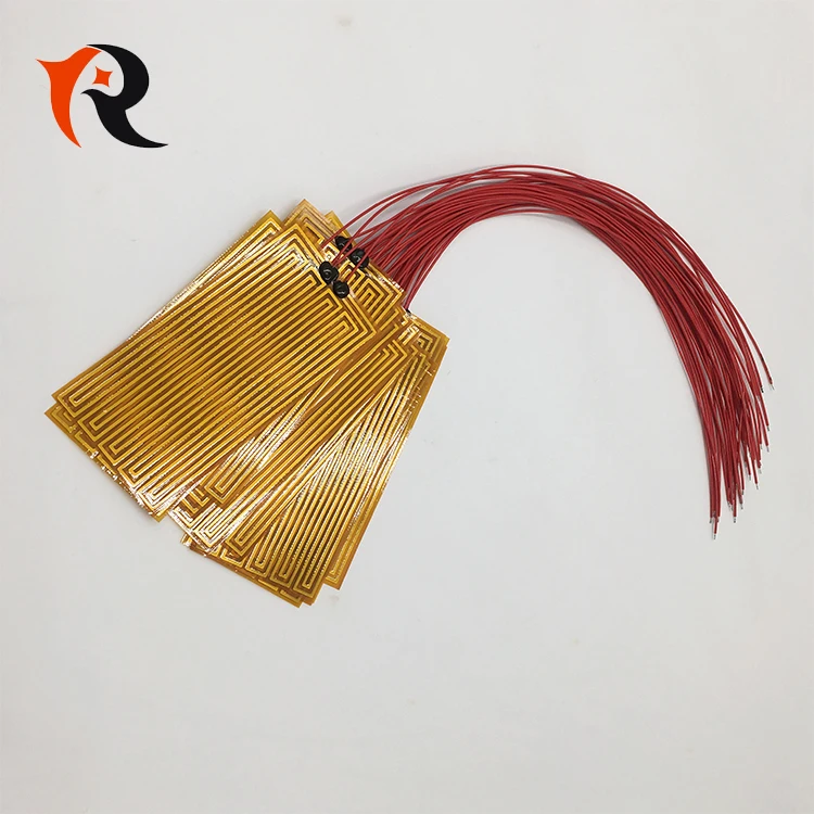 12v Flexible electric foil kapton polyimide heater heating element