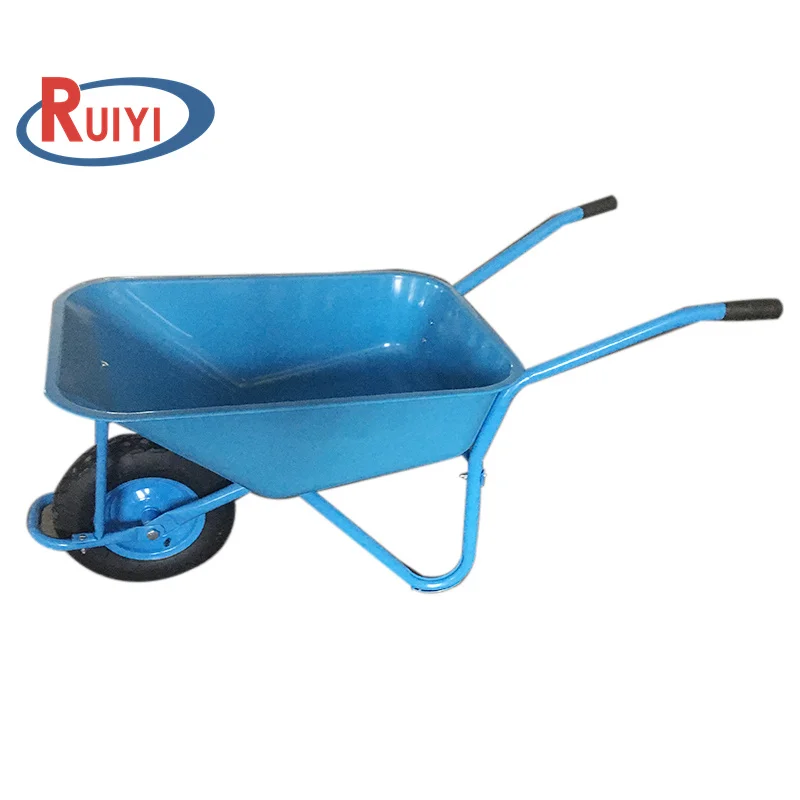 Concrete Buggy Barrow Wheel WB5009 Best-selling Metal Tray Garden Wheelbarrows