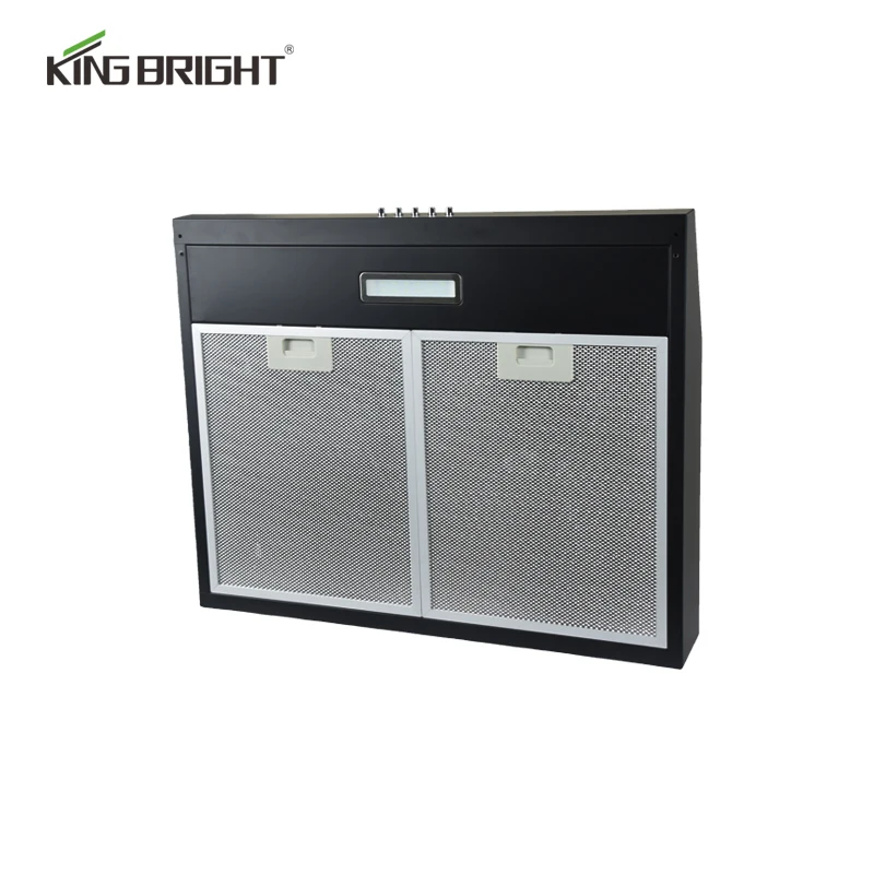 Economic black low noise slim hood under cabinet ductless range hood 24 inch with competitive price