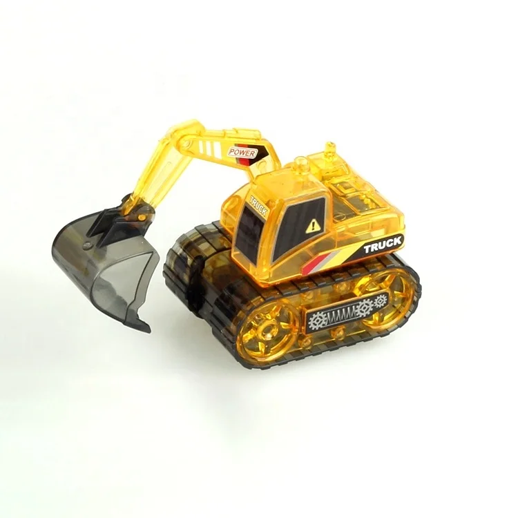 Wholesale solar engineering diy pvc construction yelllow brain game toy vehicle for
