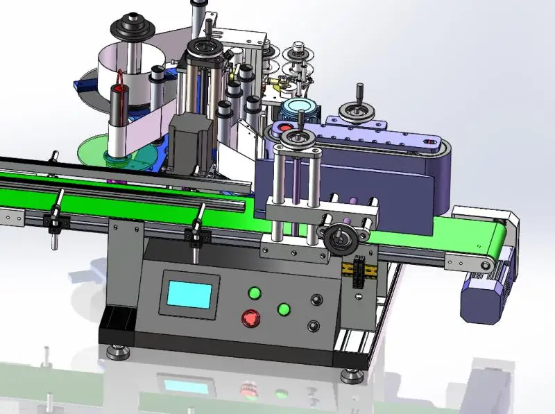 Stock available in Germany, USA, Russia automatic desktop round bottle sticker labeling machine