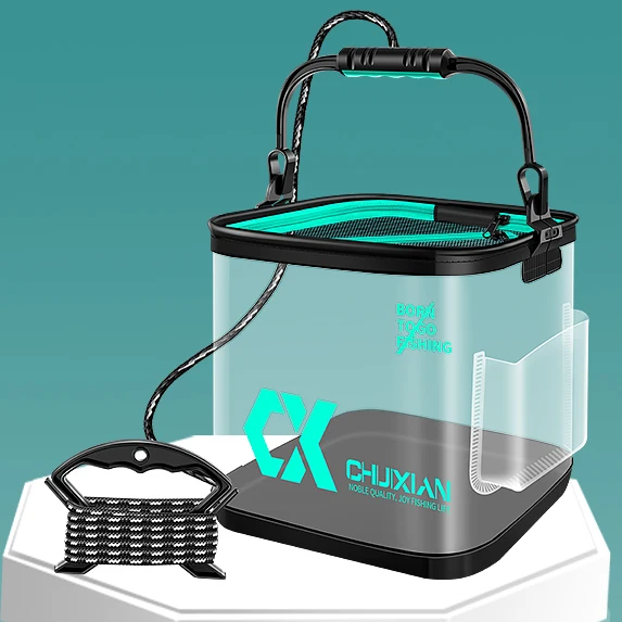 Collapsible Bucket Multifunctional Portable Collapsible Fishing Bucket Wash Basin Folding Bucket Water Container