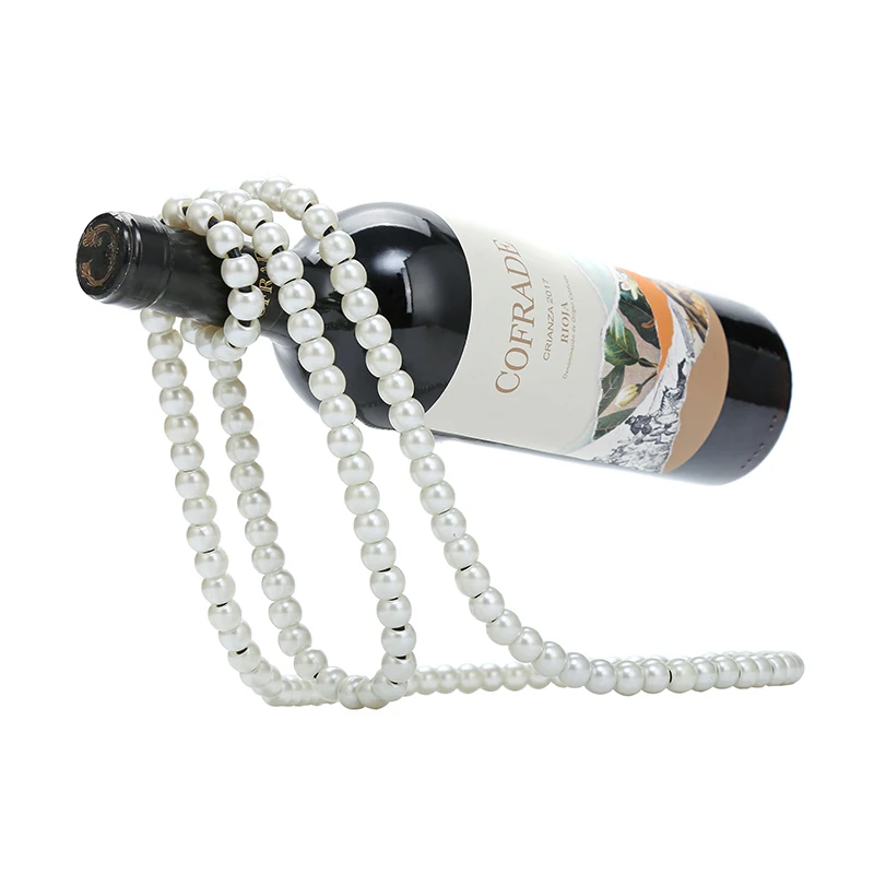 Hot Sale Luxury 19*3.3*18.01 Cm Metal Wine Holder Desktop Decorative Wine Rack