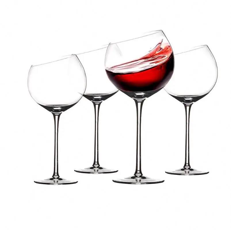 Luxury Designed Creative Novelty Heart Shape Slanted Wine Glasses