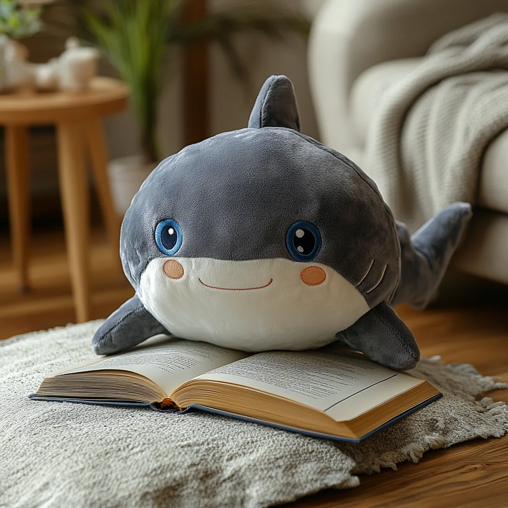 wholesale decoration kids baby cartoon cute lovely customized irregular soft shaped stuffed plush shark toy