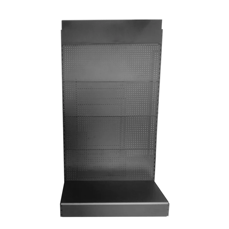 Custom Metal Hardware Store Products Display Racks And Stands For Ferreteria With Hooks And Shelves, Pegboard Display Stand
