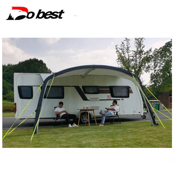 Caravan Camper Inflatable Tent Side Room Cassette RV Folding Arm Caravan Awning