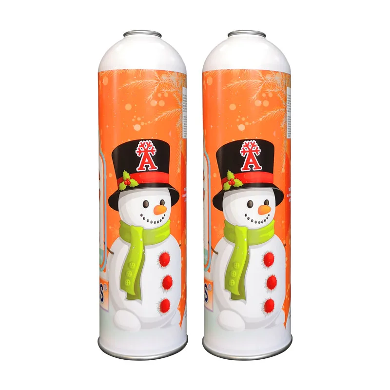 Aerosol Gas Can For 12 Oz Refrigerant Gas And 2 Piece Tin Cans For R22