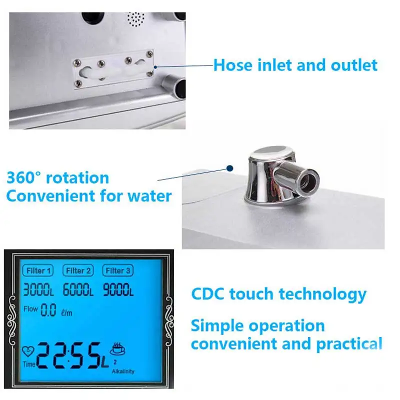 CAWOLO 808D Alkaline Water Ionizer Japan Kangen water ionizer 4 alkaline levels