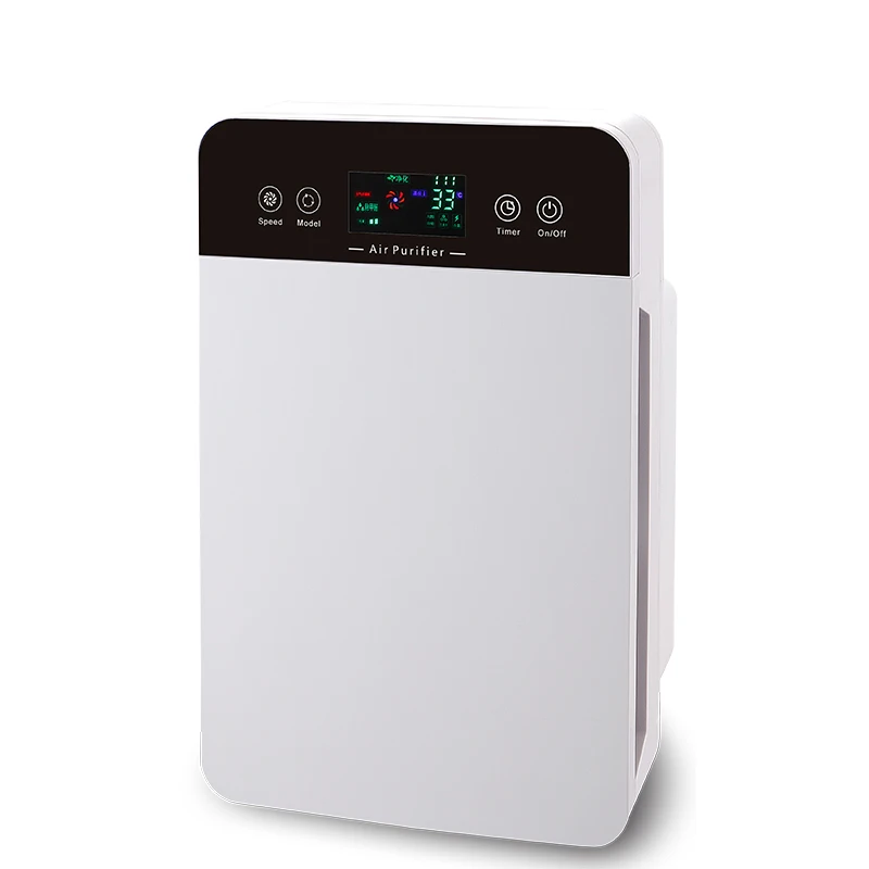 Room Hepa Carbon Filter Negative Ion Air Cleaner  With PM2.5 Display