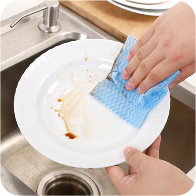 Outlet Multi-functional Reusable Household Strong Stain Removal Pull Out Wipes Nonwoven Cleaning Handy Cloth Dish Washing Towel