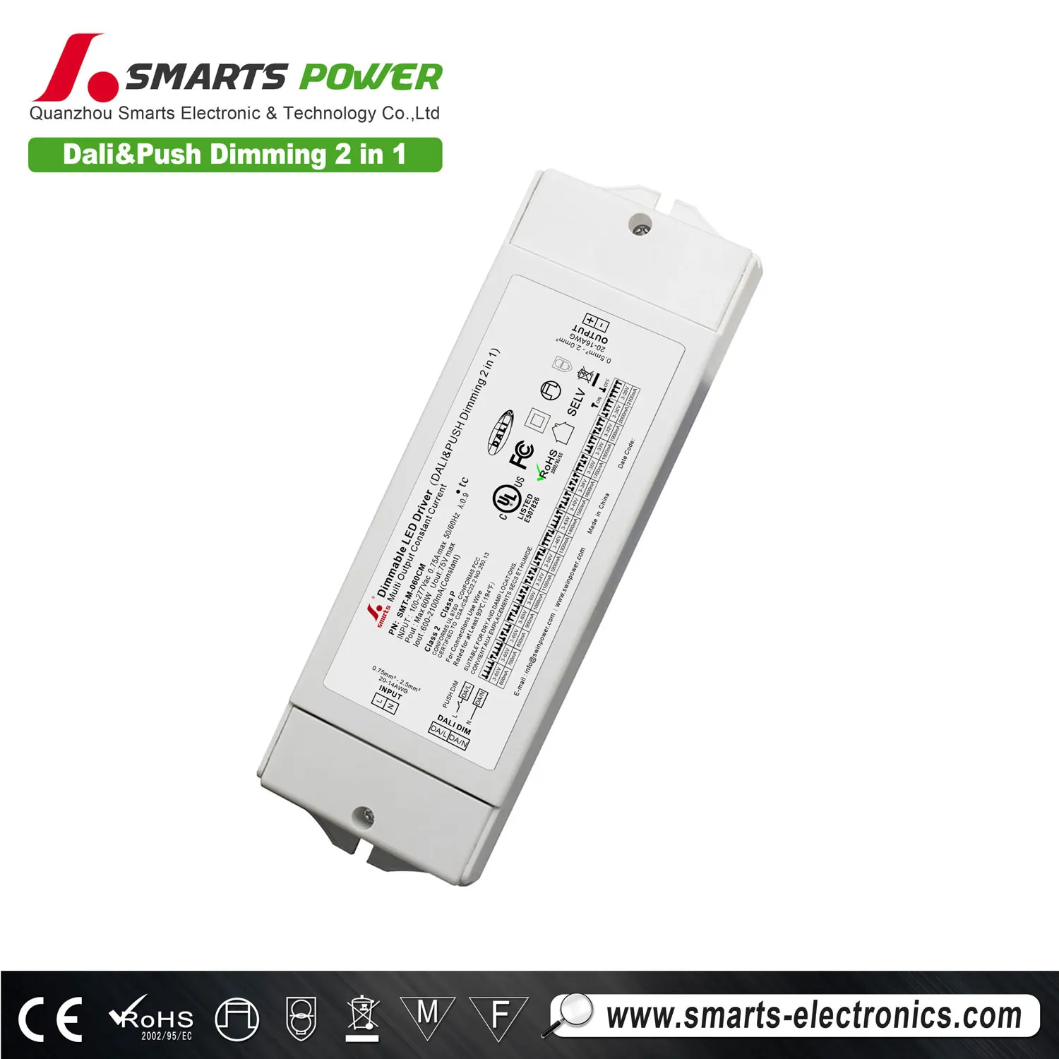 UL listed 350ma constant current led dali dimming driver 10W  power supply for led floodlight