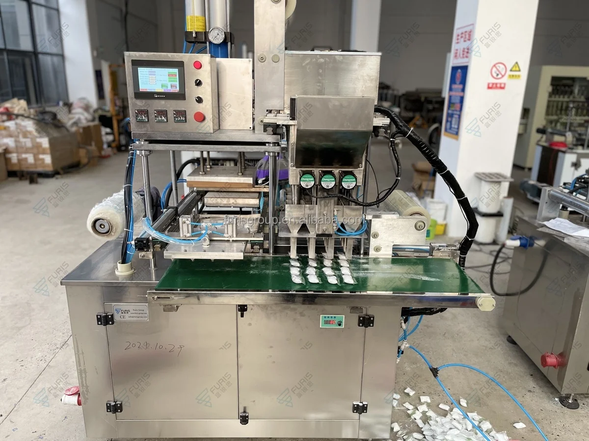 Industry laundry detergent pod capsule PVA soluble film making packing machine