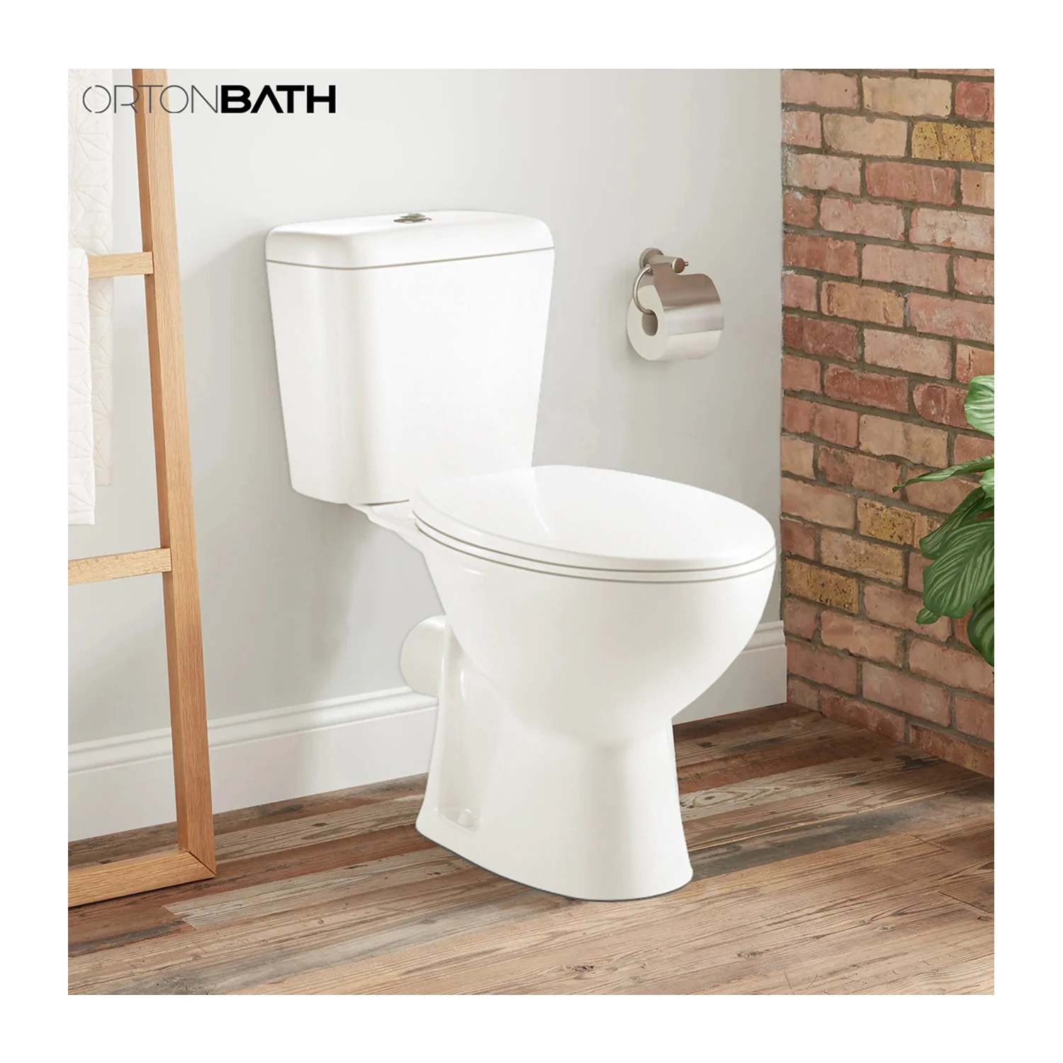 ORTONBATH Nigeria Twyford  Ceramic toto toilet Bathroom Two Piece WC Toilet bowl set with sink