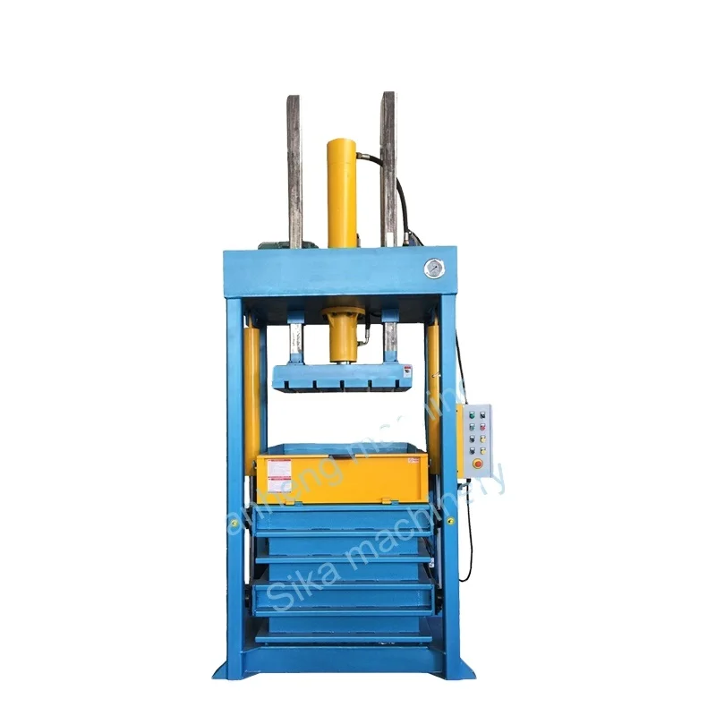 Textile Used Clothes Waste Non-wovens Fabrics Electric Hydraulic Baler Machine