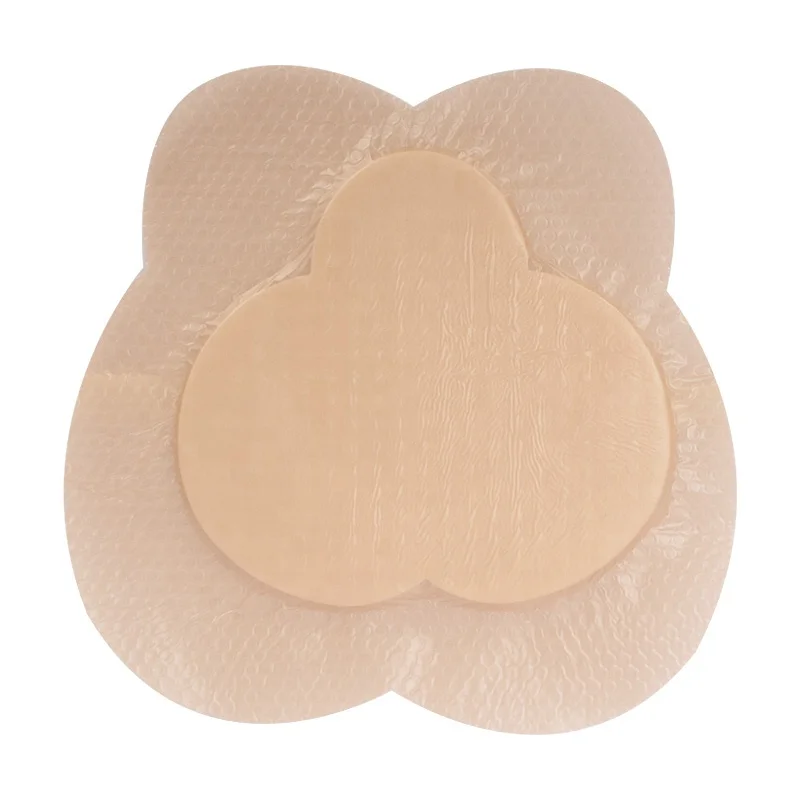 Medical wound supplies contact layer adhesive silicone foam dressing for advanced wound healing surgical product higher absorb